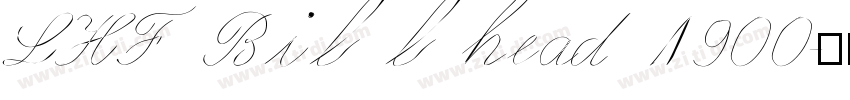 LHF Billhead 1900字体转换